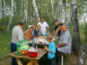 на рыбалке озеро Чаны