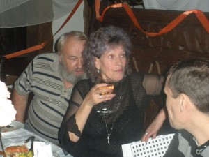 Степаныч, с супругой Ольгой  и Шурик их сын