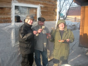 RV9OZ,  UA9OA, RO9O у Сухарева на дне Рождения